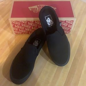 Black Asher SlipOn Vans